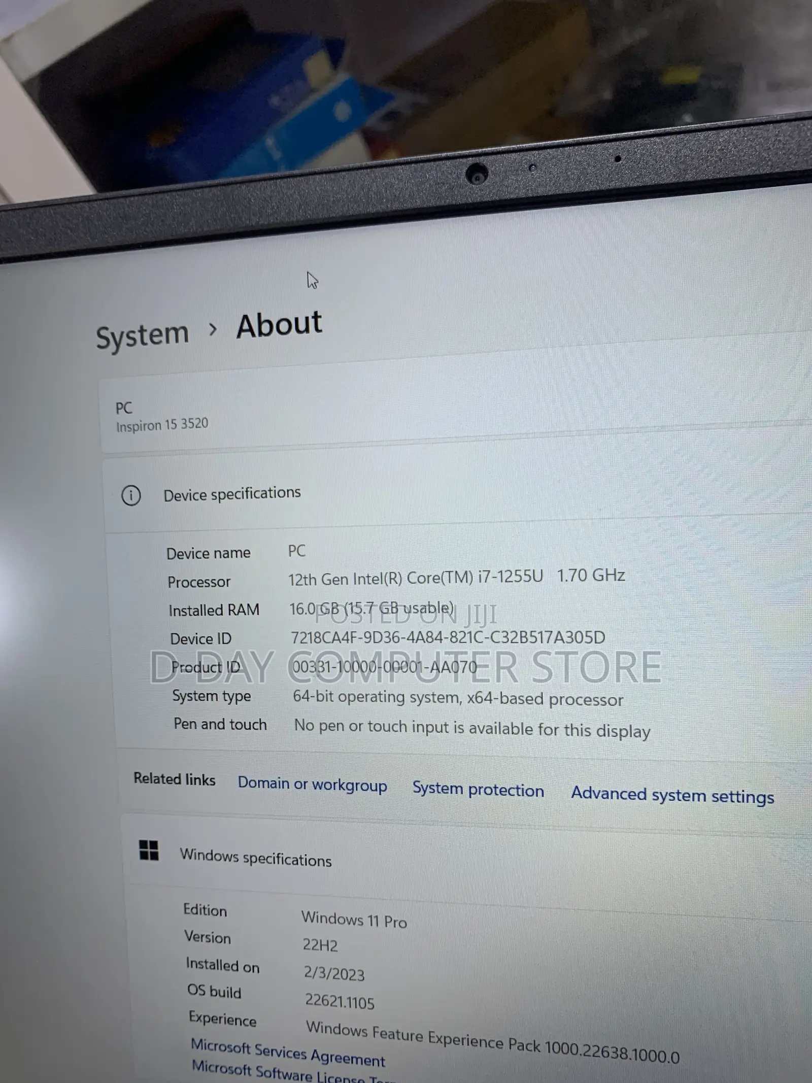 Laptop Dell Inspiron 15 3521 16GB Intel Core i7 SSD 512GB