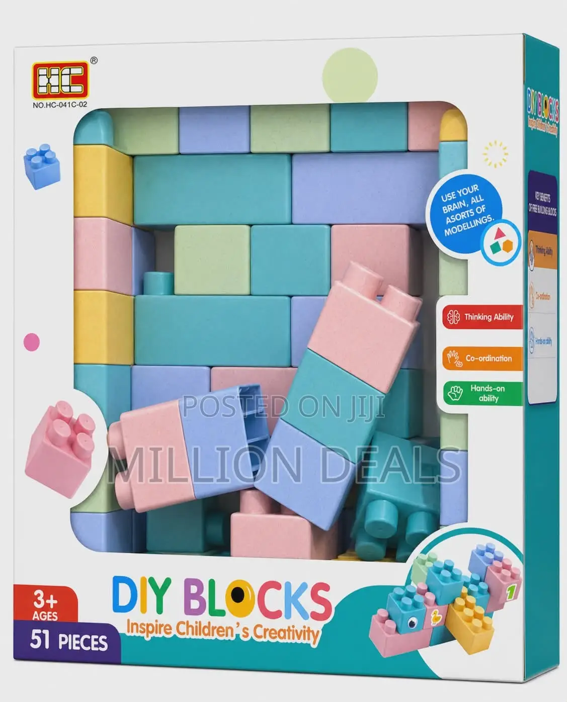 Diy Blocks Kids Toy Ages 3+