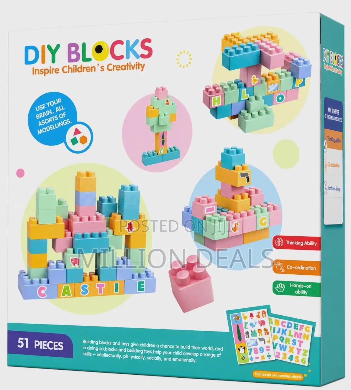 Diy Blocks Kids Toy Ages 3+