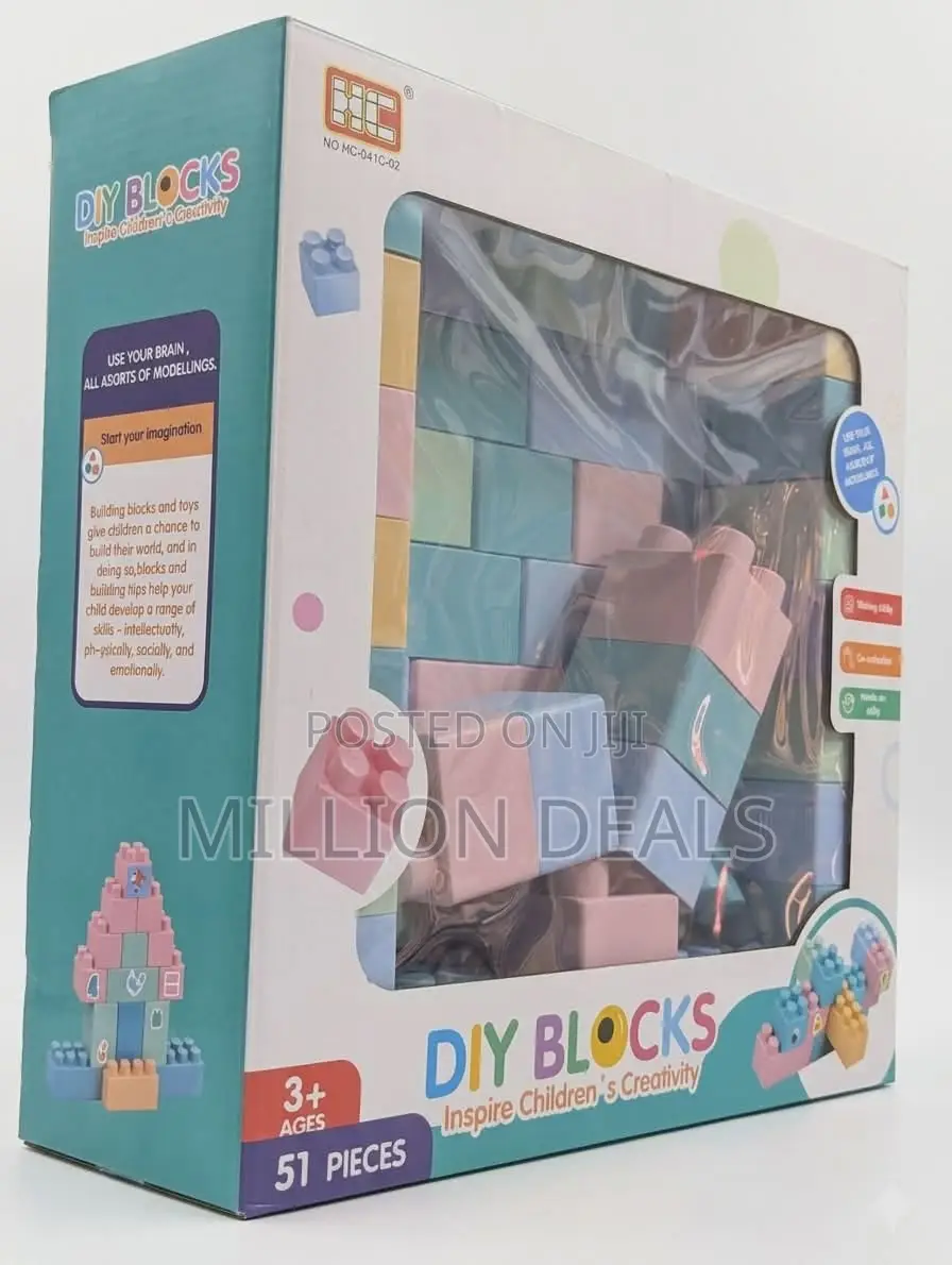 Diy Blocks Kids Toy Ages 3+