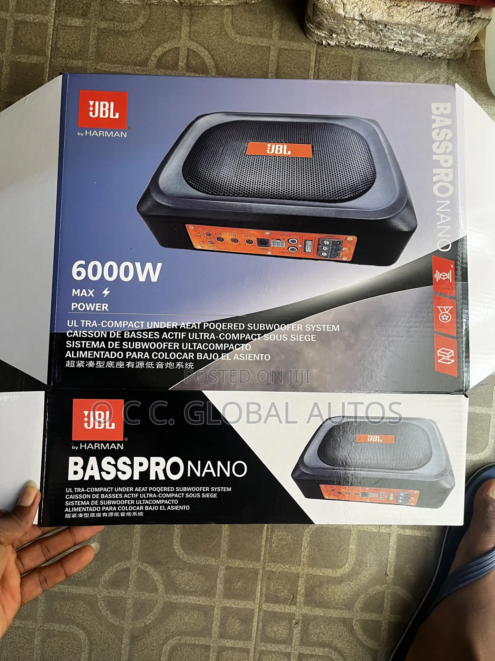 Original JBL Under Seat Subwoofer 6000w Universal for All Vehicles