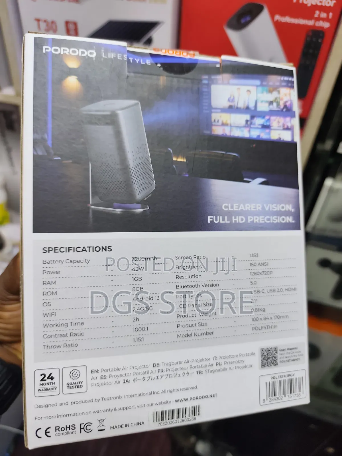 Porodo Gobo Portable Air Projector