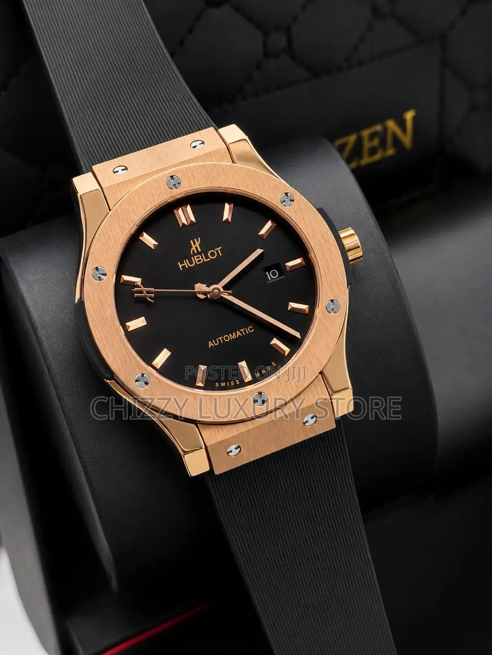 Hublot Quality Luxury Men Genuine Leather Wristwatch