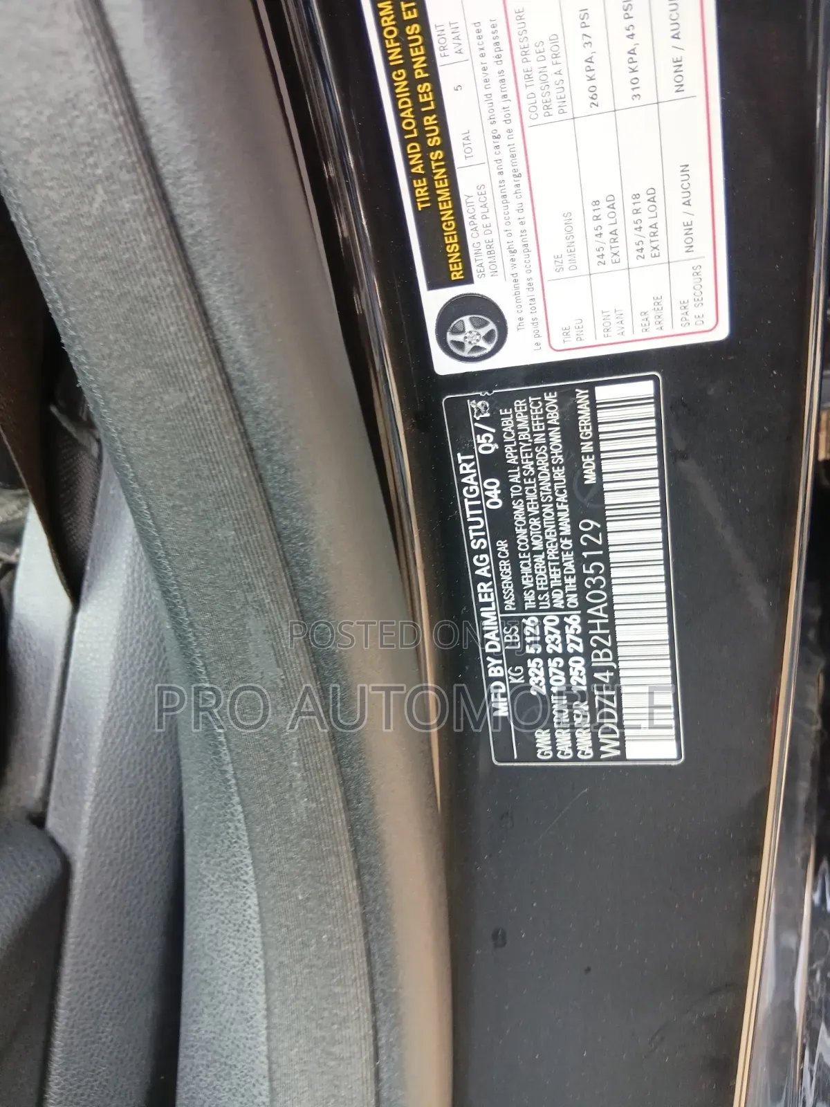 Mercedes-Benz E300 2018 Black