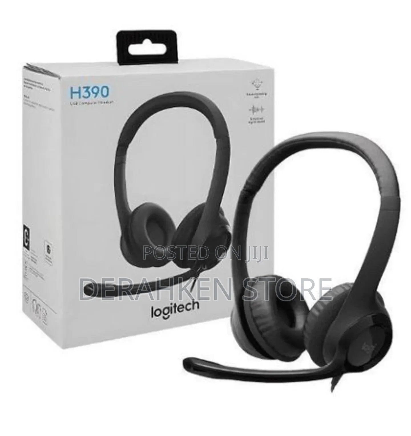 Logitech H390 USB Headset Clear Voice Noise Cancelling Mic