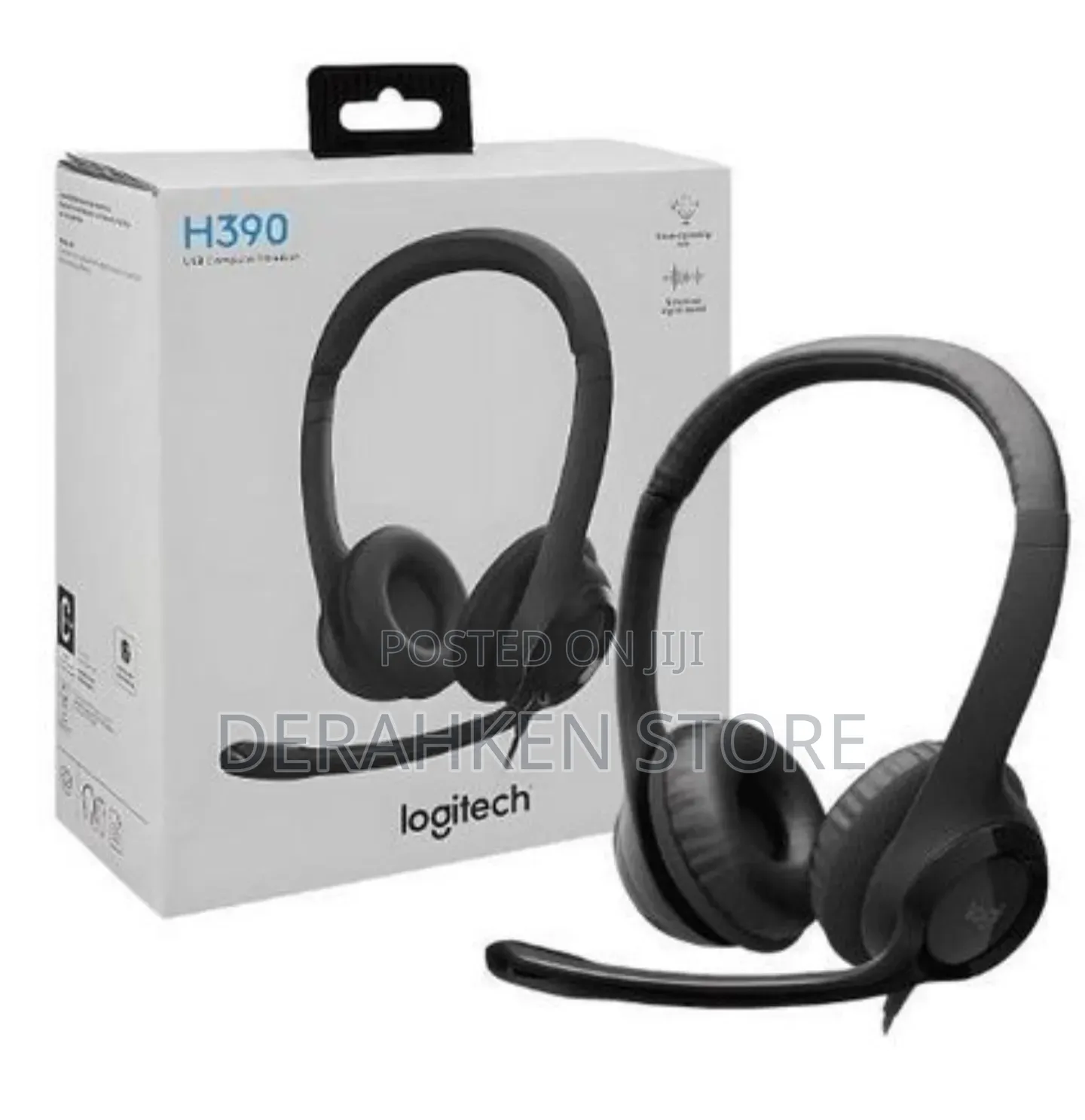 Logitech H390 USB Headset Clear Voice Noise Cancelling Mic