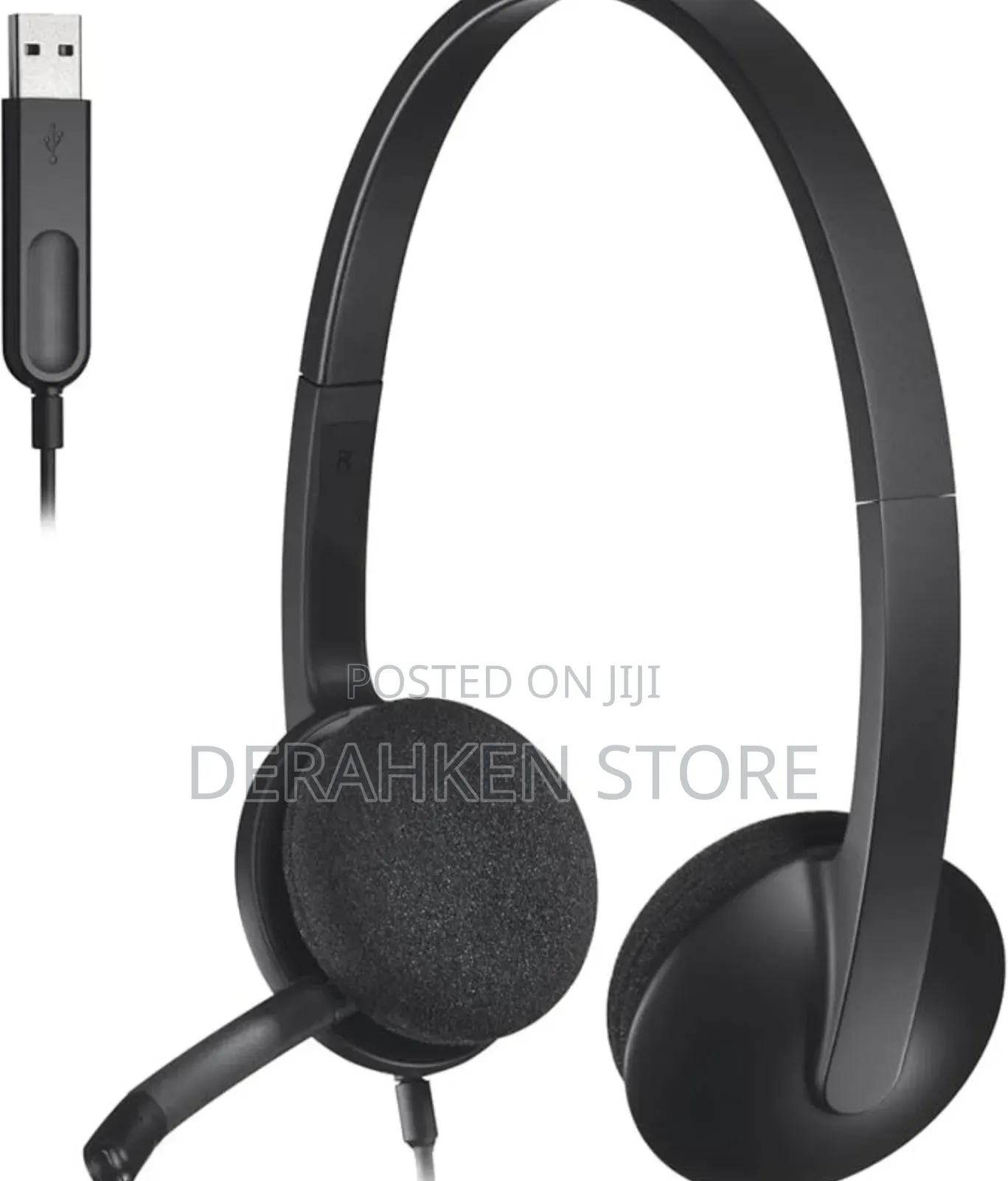 Logitech H340 USB Headset – Clear Sound Noise Cancelling Mic