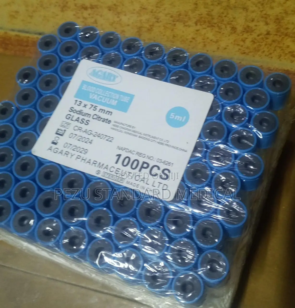 Soduim Citrate ( Blood Collection Tube-Glass)