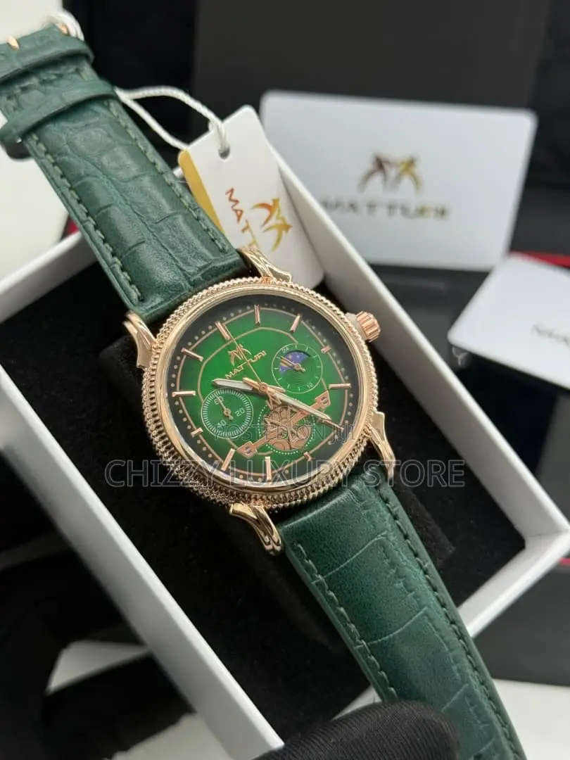 Matturi Quality Men Genuine Leather Wristwatch