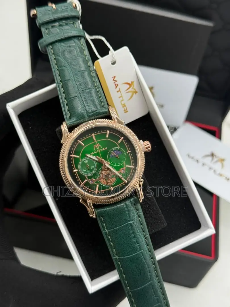 Matturi Quality Men Genuine Leather Wristwatch
