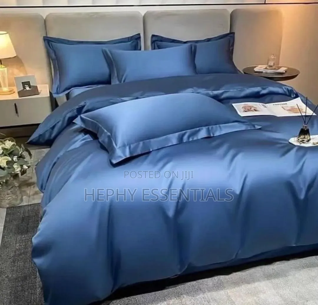 Pure Cotton Silk Bedding Set With Bedspread and Pillowcase With Duvet