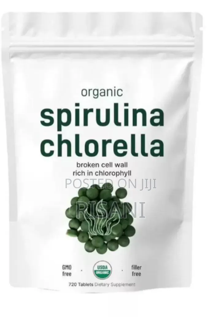 Organic Spirulina and Chlorella Tablets by 720