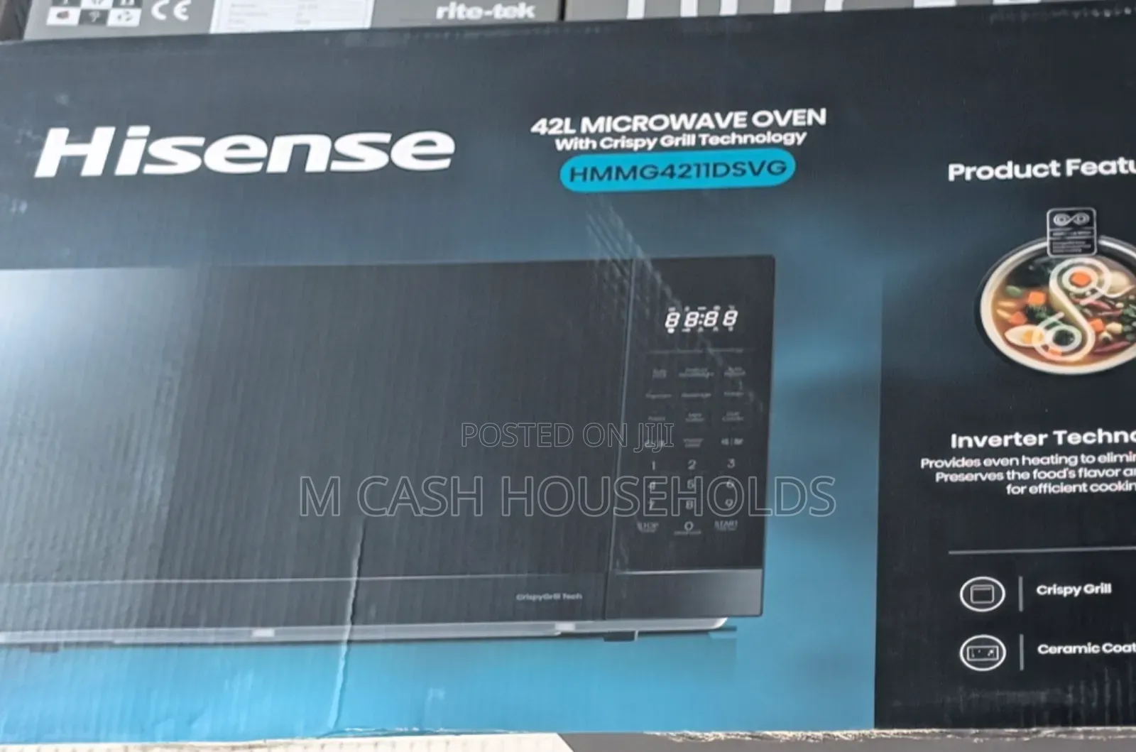 Hisense 42l 1100w Inverter Microwave Oven