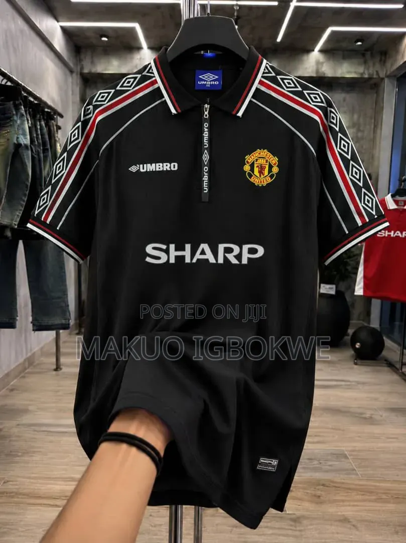 Manchester United Collar Neck Official Umbro Quality Jerseys