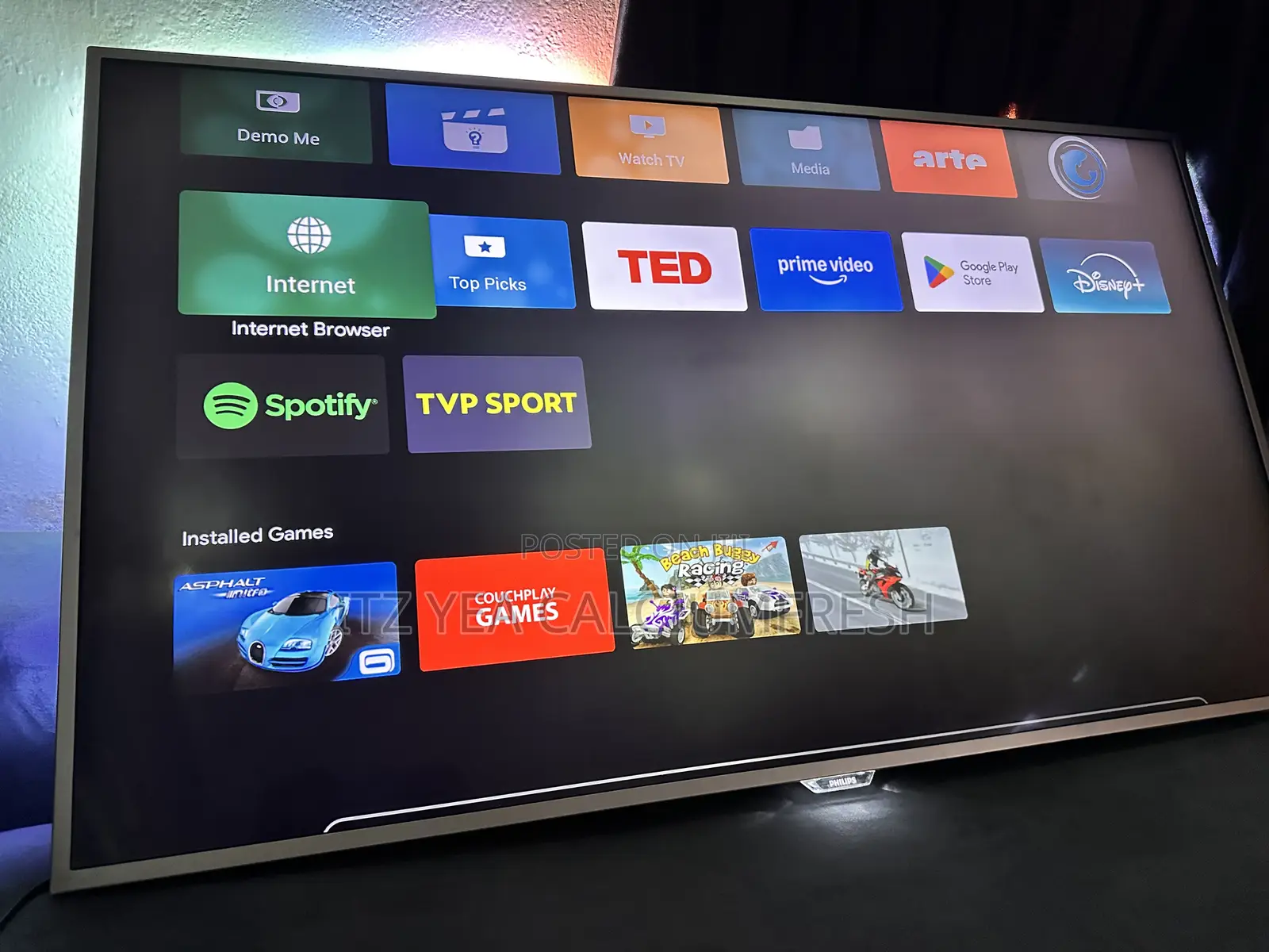 55 Inches Philips Smart Android Tv