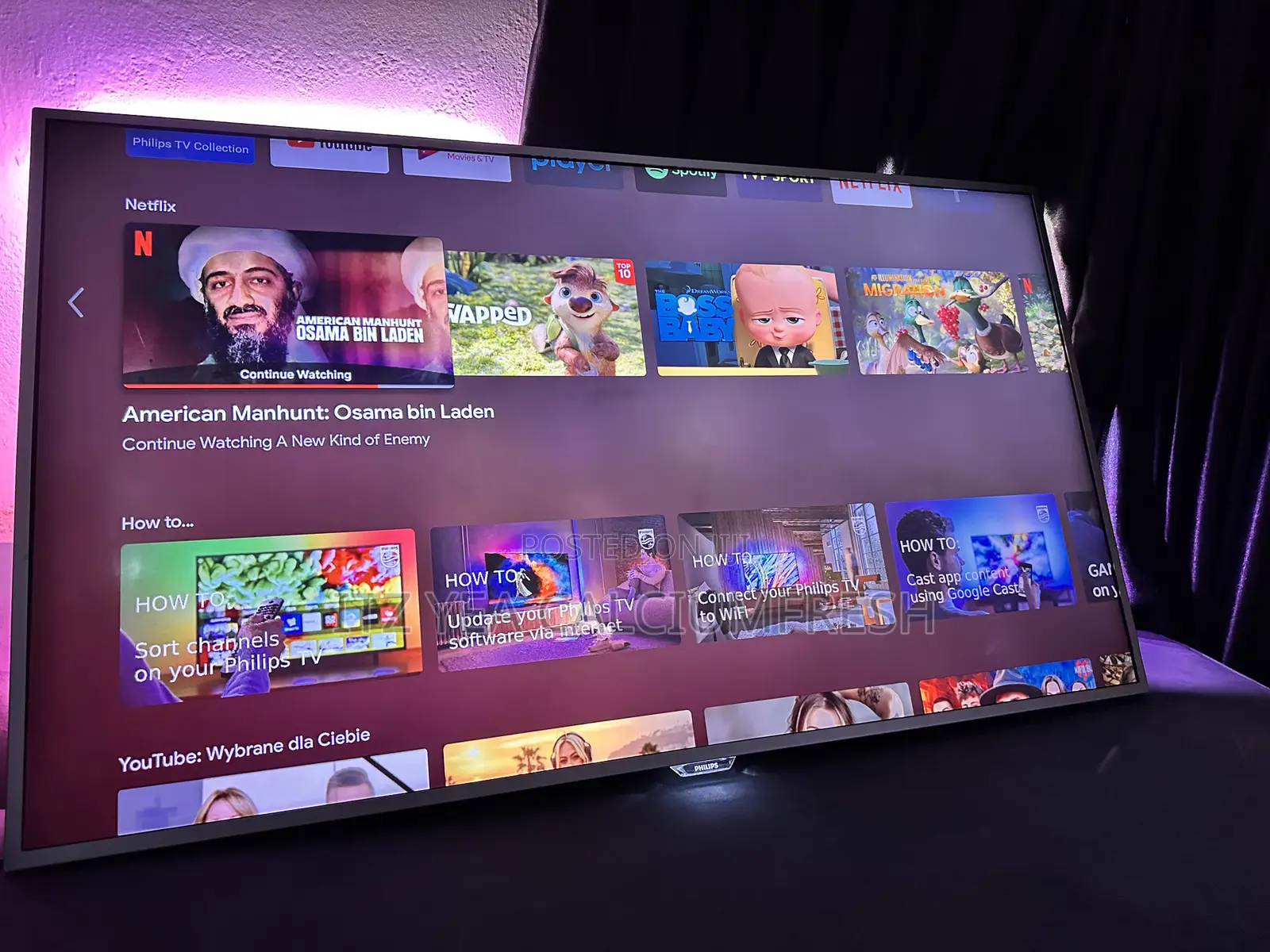 55 Inches Philips Smart Android Tv
