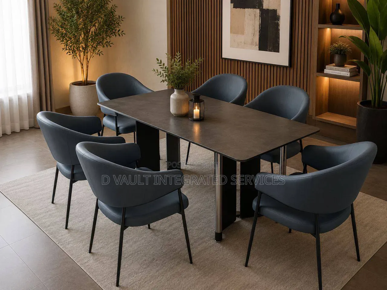 6 Seater Timeless Marble Dining