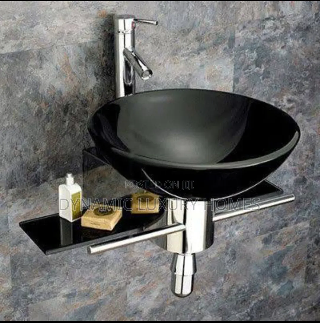 Luxury Wall Hung Glass Wash Hand Basin