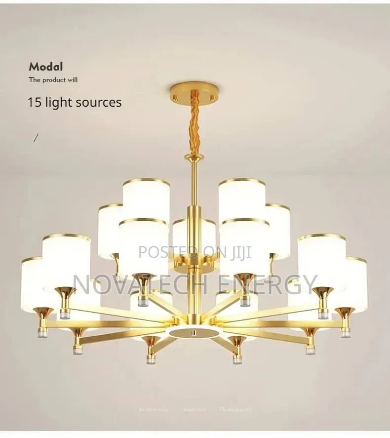 15 Hands Led Glass Royal Chandelier Light for Homes Etc
