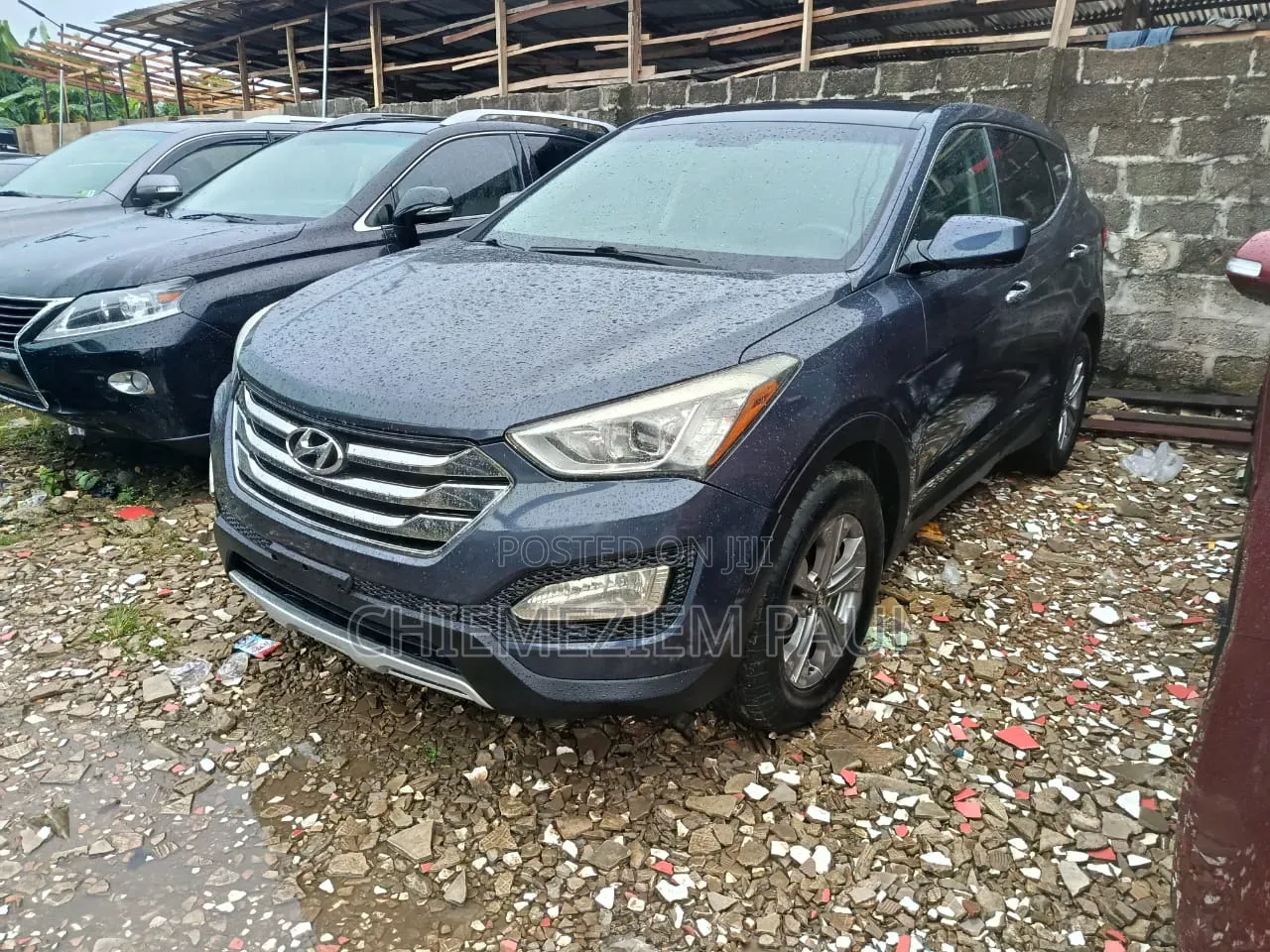 Hyundai Santa Fe SE AWD 2016 Blue