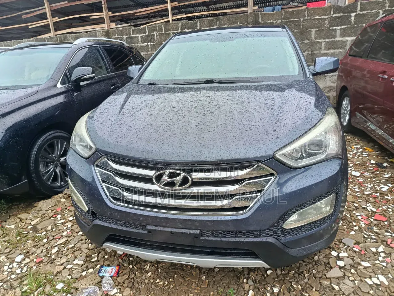 Hyundai Santa Fe SE AWD 2016 Blue