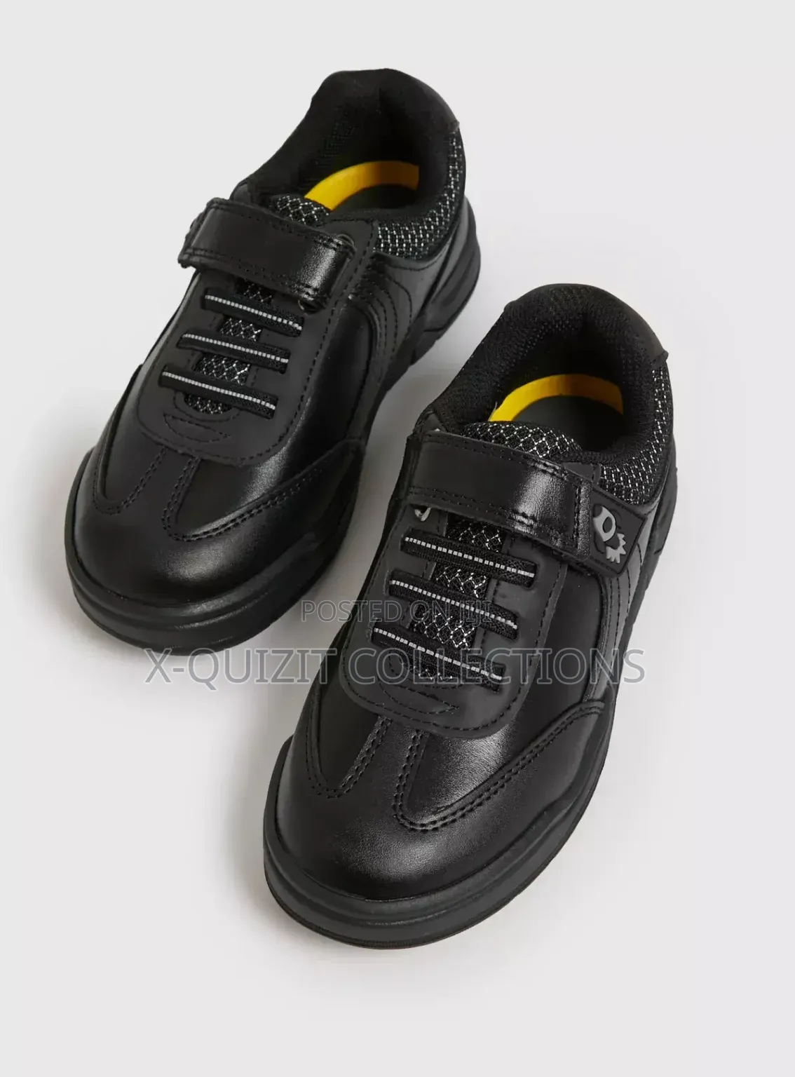 High-Quality Boys Magic Feet Black Shoe (31)