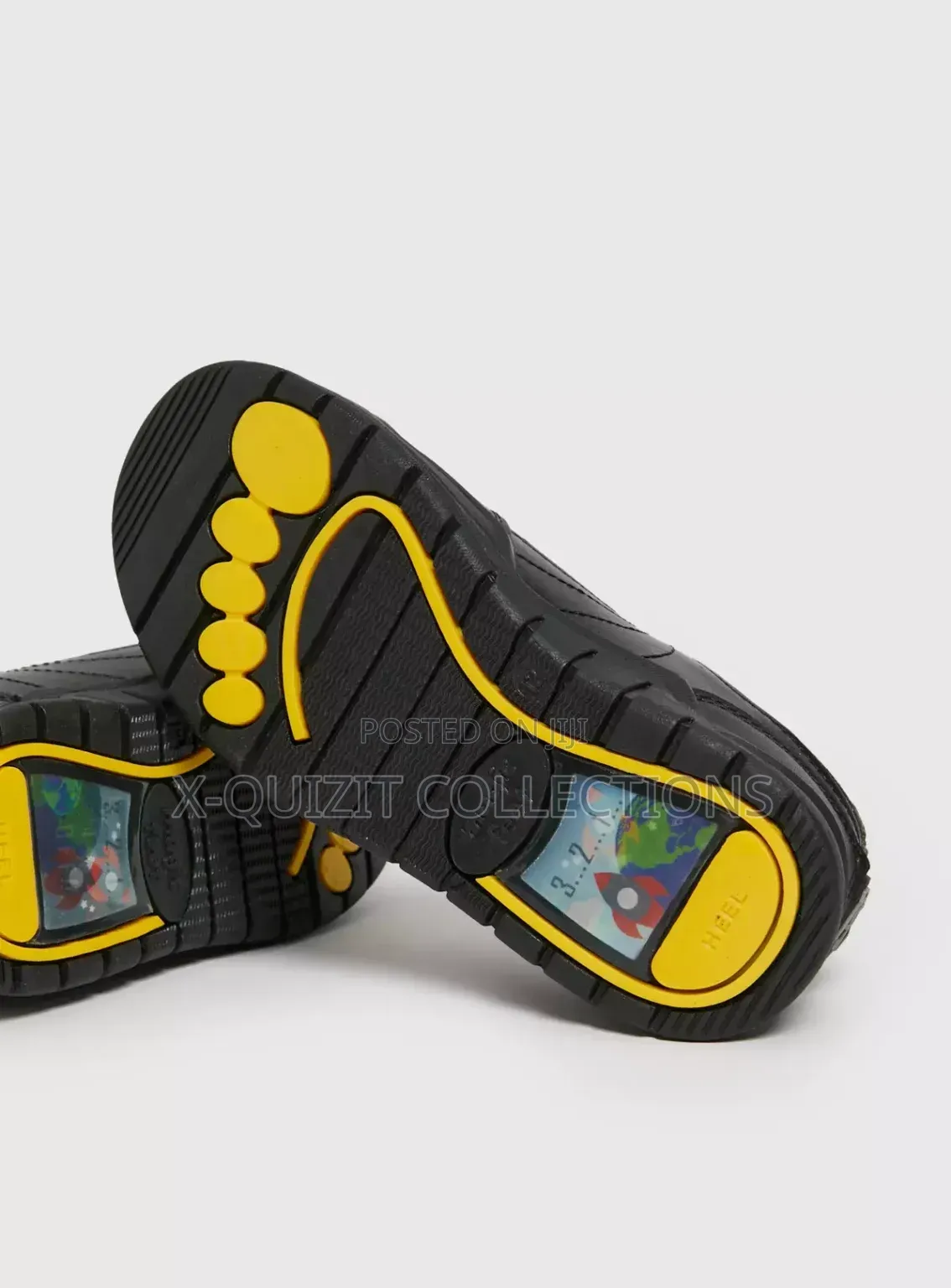 High-Quality Boys Magic Feet Black Shoe (31)