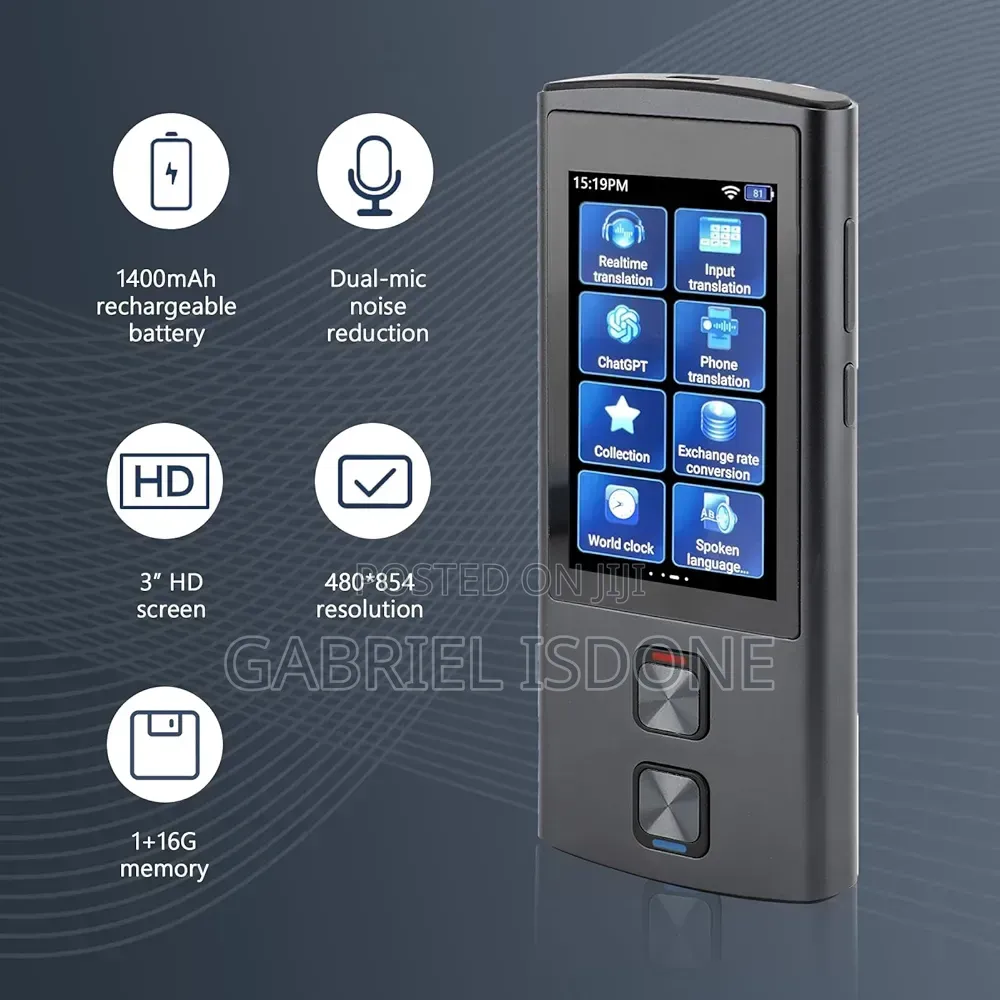 Language Translator Device, Chatgpt Ai Translator Device No Wifi Need