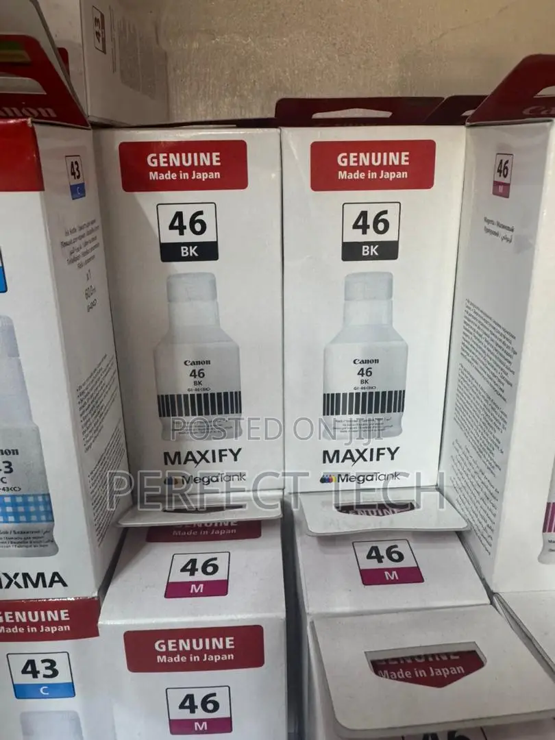 Canon Genuine Gi46 4-Color Set for Canon Maxify Gx6040 and Gx7040