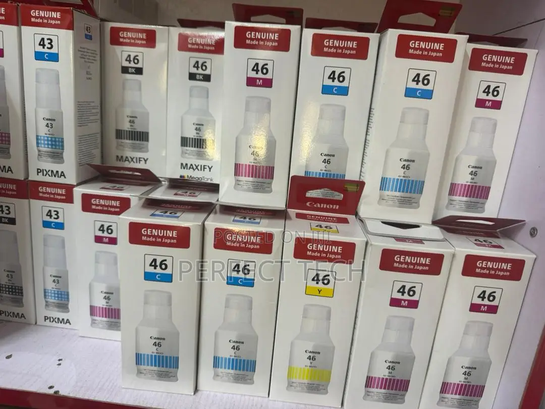 Canon Genuine Gi46 4-Color Set for Canon Maxify Gx6040 and Gx7040