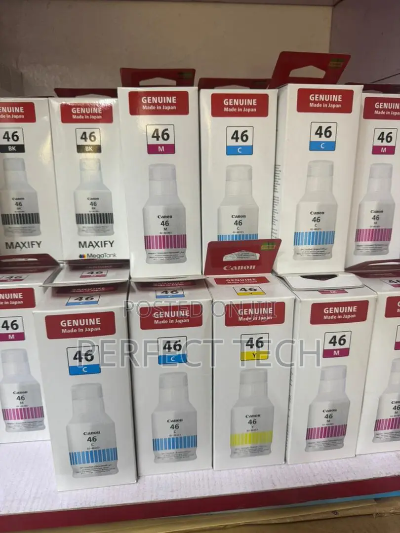 Canon Genuine Gi46 4-Color Set for Canon Maxify Gx6040 and Gx7040