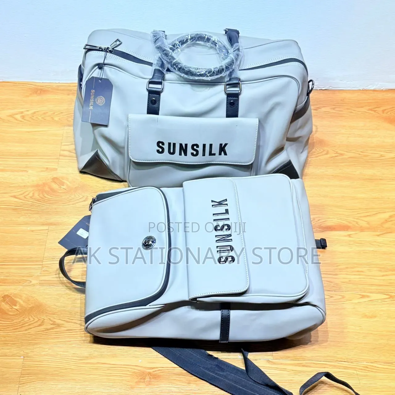 Olive Green Sunsilk Brand Backpack and Duffle Bag Set