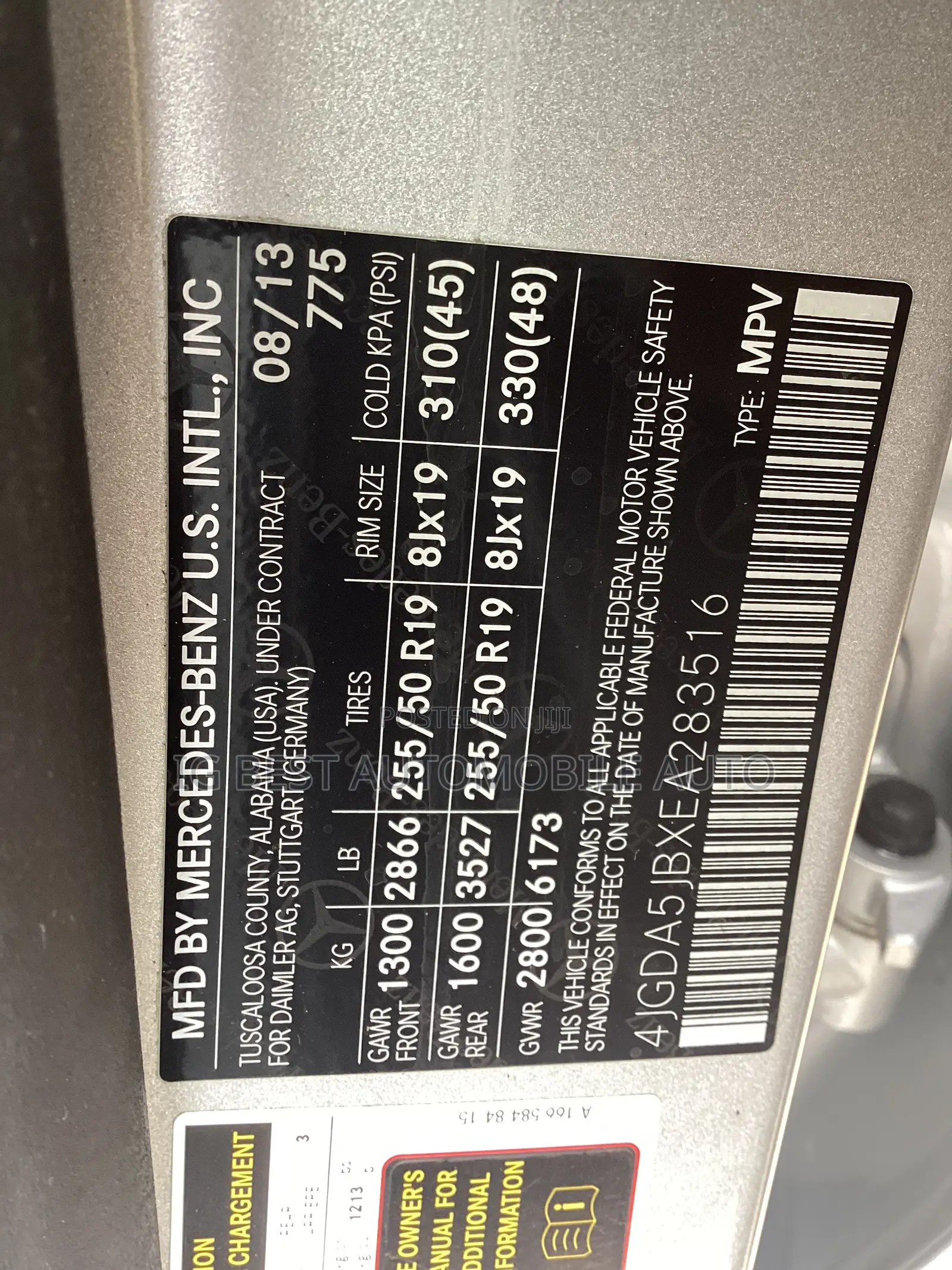 Mercedes-Benz M Class 2014 Silver