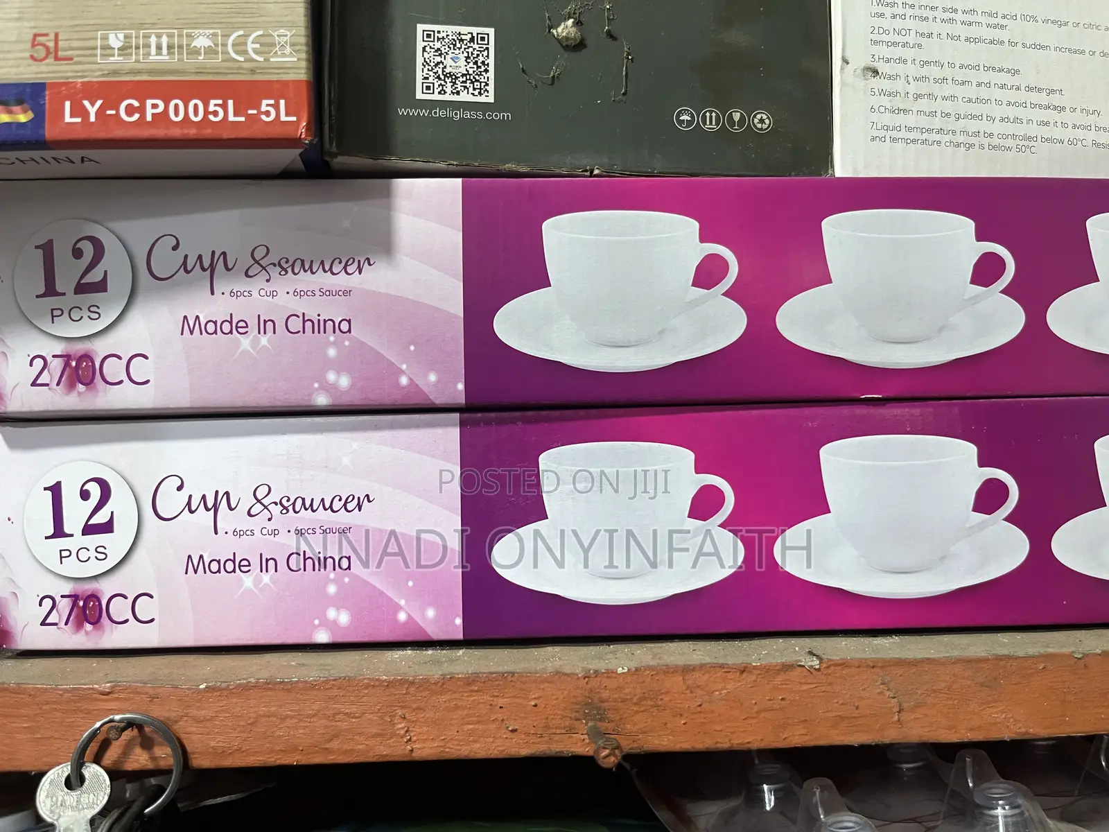 Tea Cups and Saucers, 6 Cups and 6 Saucers