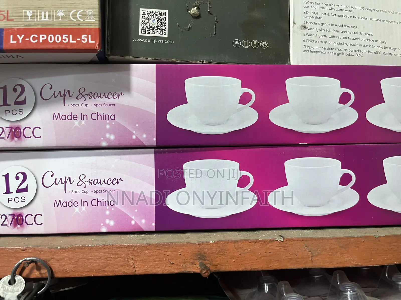 Tea Cups and Saucers, 6 Cups and 6 Saucers