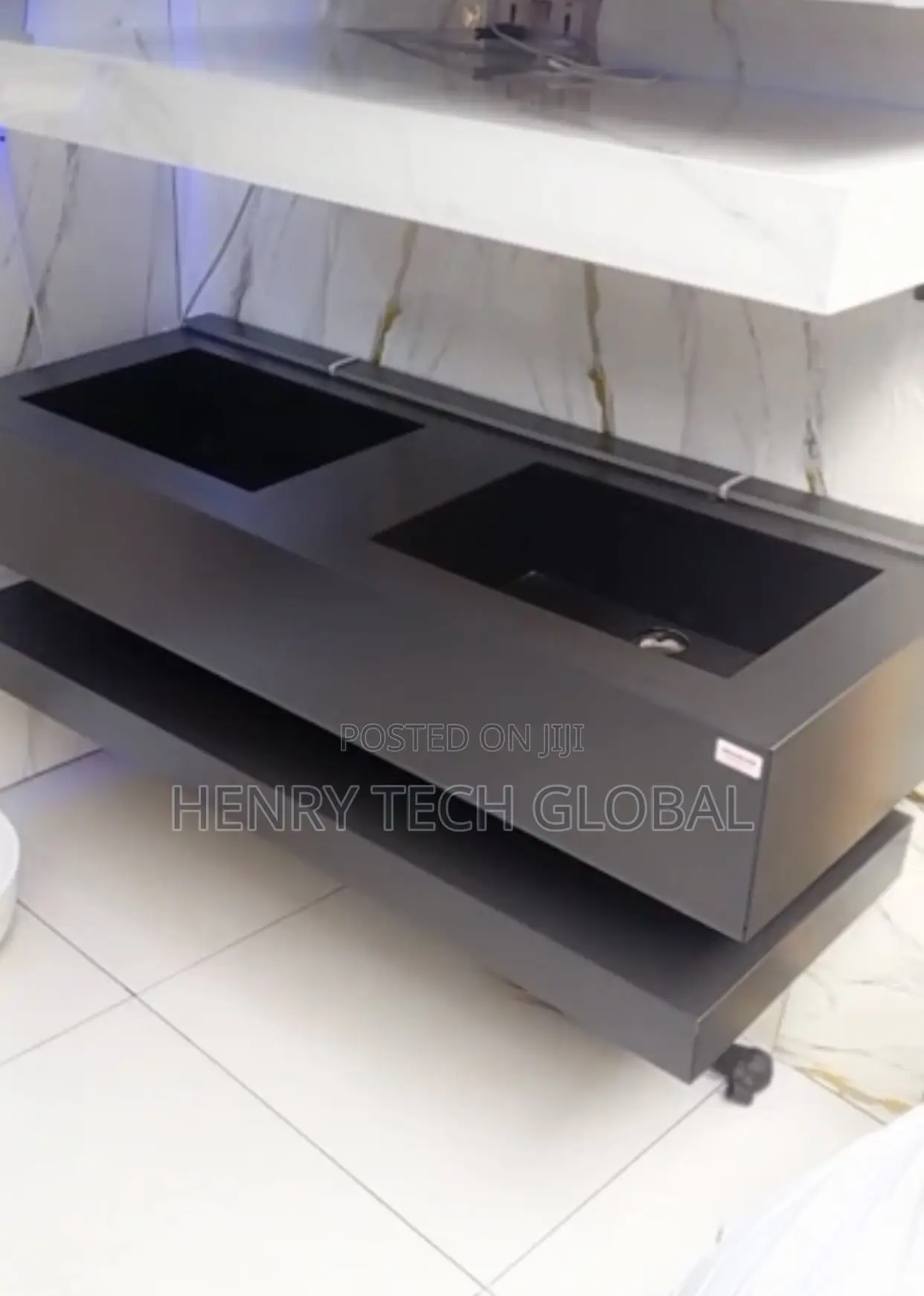 Marble Top Cabinet Basin(Double Bow)