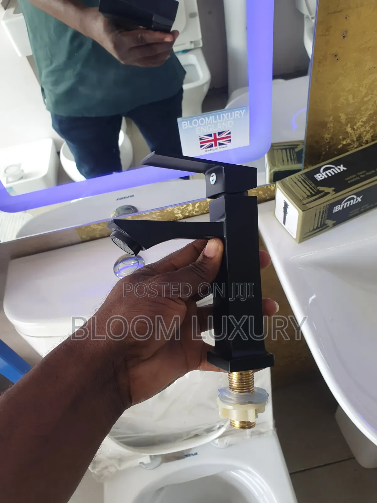 Chrome and Black Only Cold Tap Available