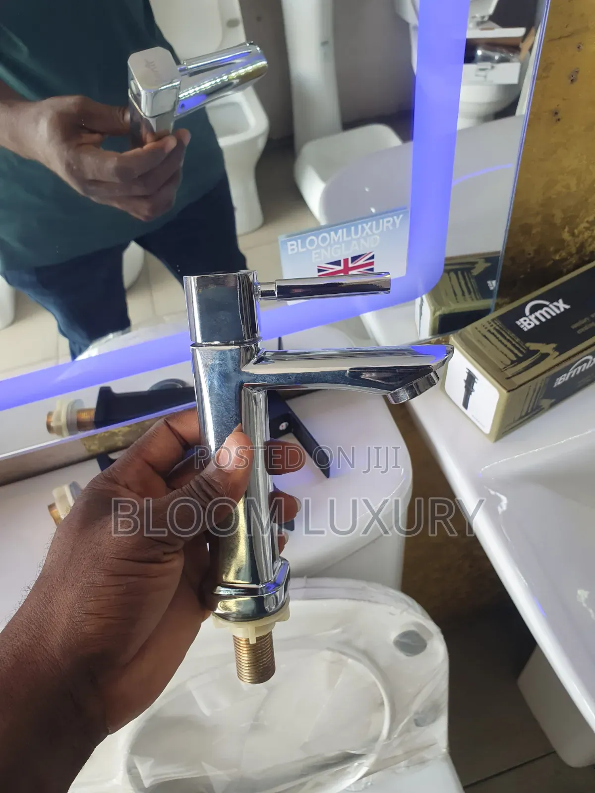 Chrome and Black Only Cold Tap Available