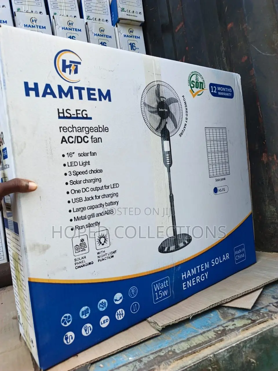 Hamtem Rechargeable Ac/Dc Fan