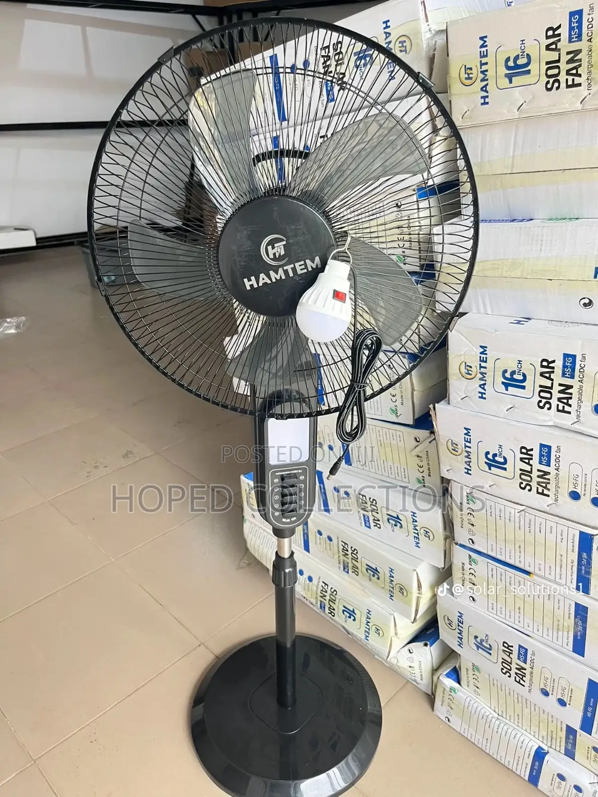 Hamtem Rechargeable Ac/Dc Fan