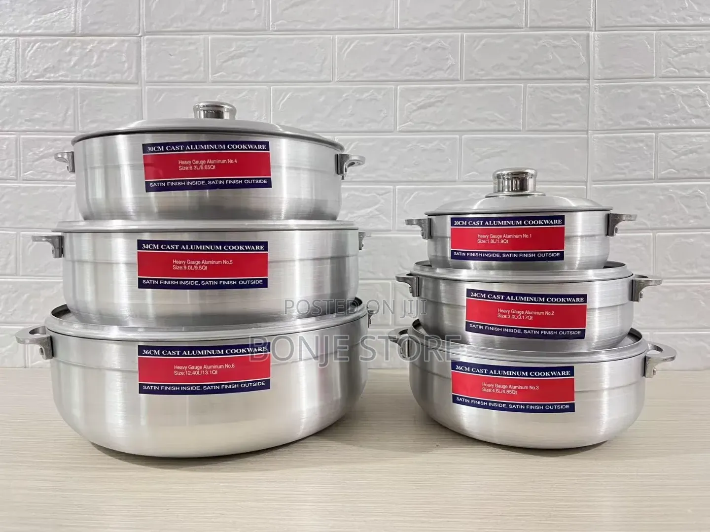 6pcs Alluminum Cookware Set