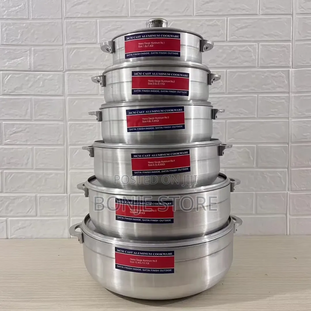 6pcs Alluminum Cookware Set