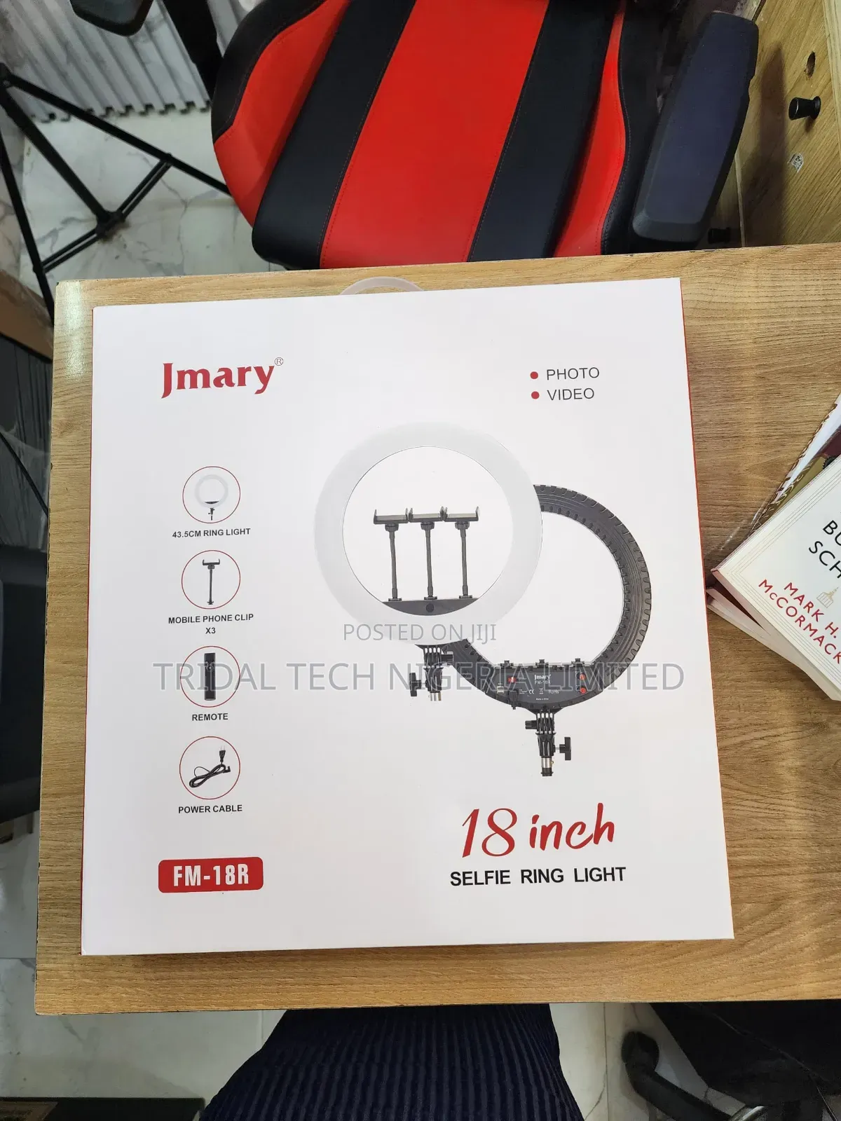 Jmary Fm-18r 18 Inch Professional Selfie Ring Light