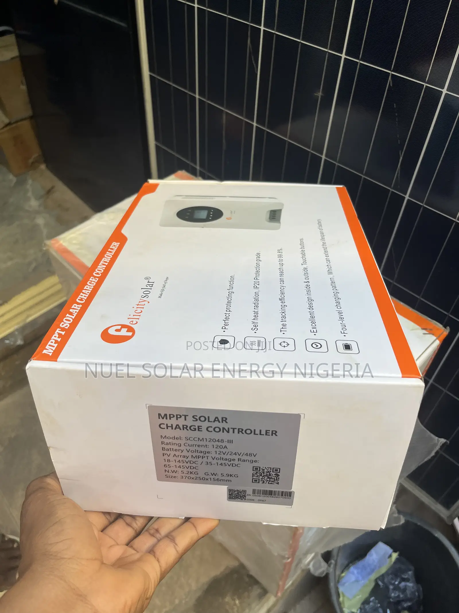 Felicity 120a MPPT Charge Controller 48v