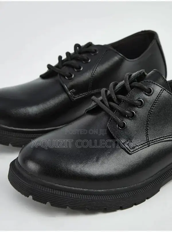 George Leather Chunky Derby School Shoes (32)