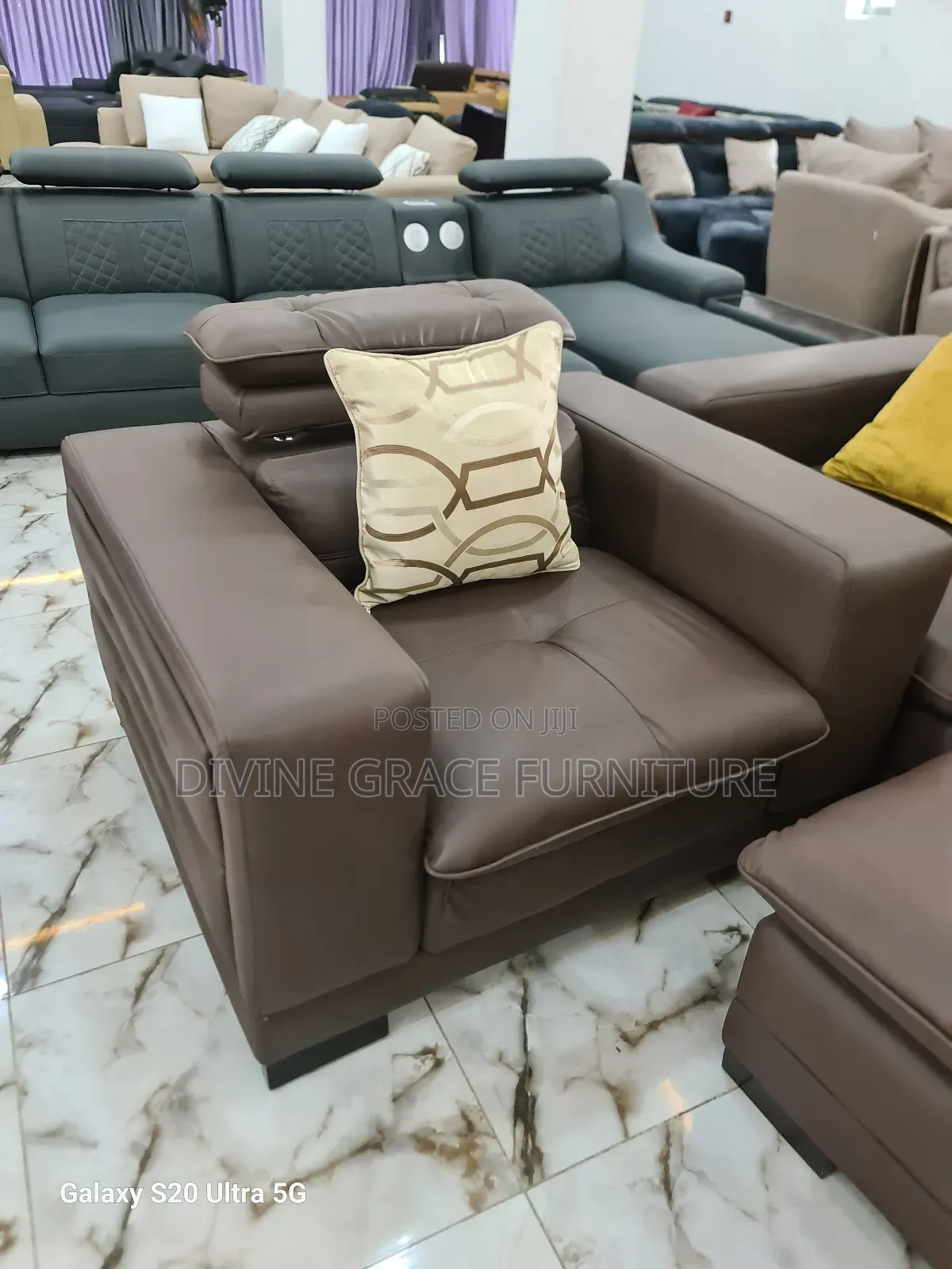 Pure Leather Sofa Chair by 8seaters