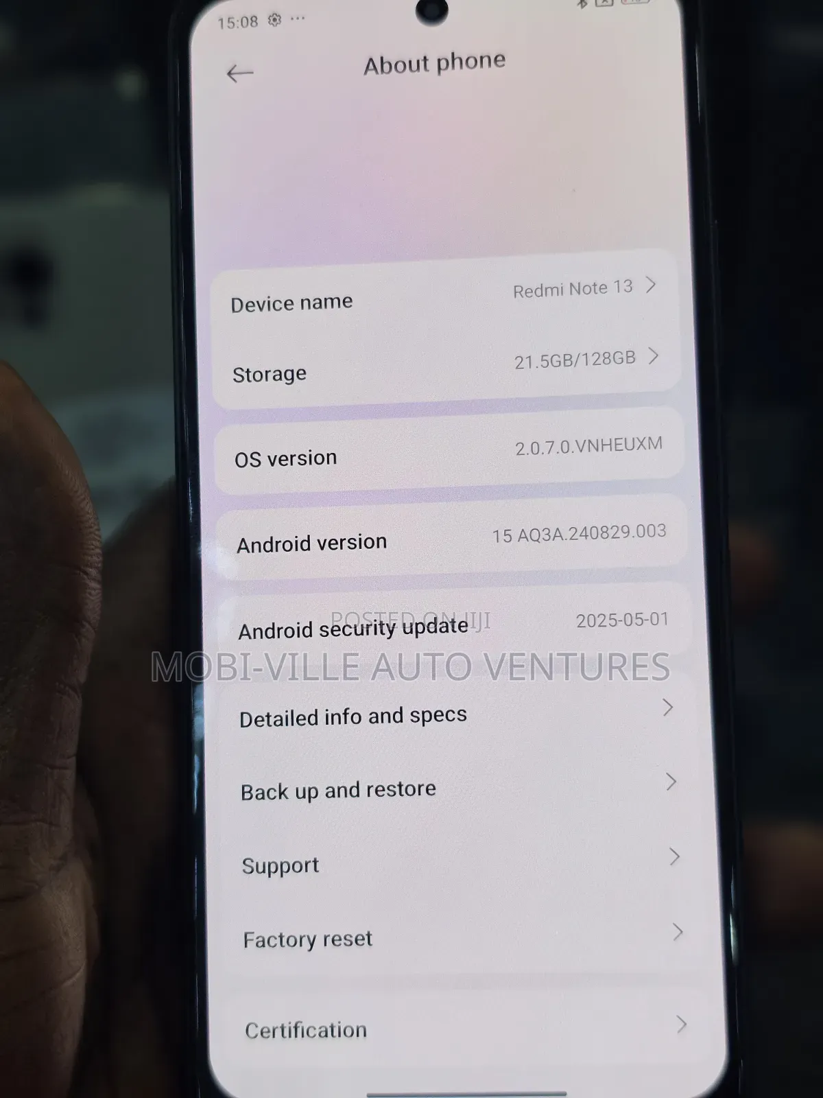 Xiaomi Redmi Note 13 128 GB Black