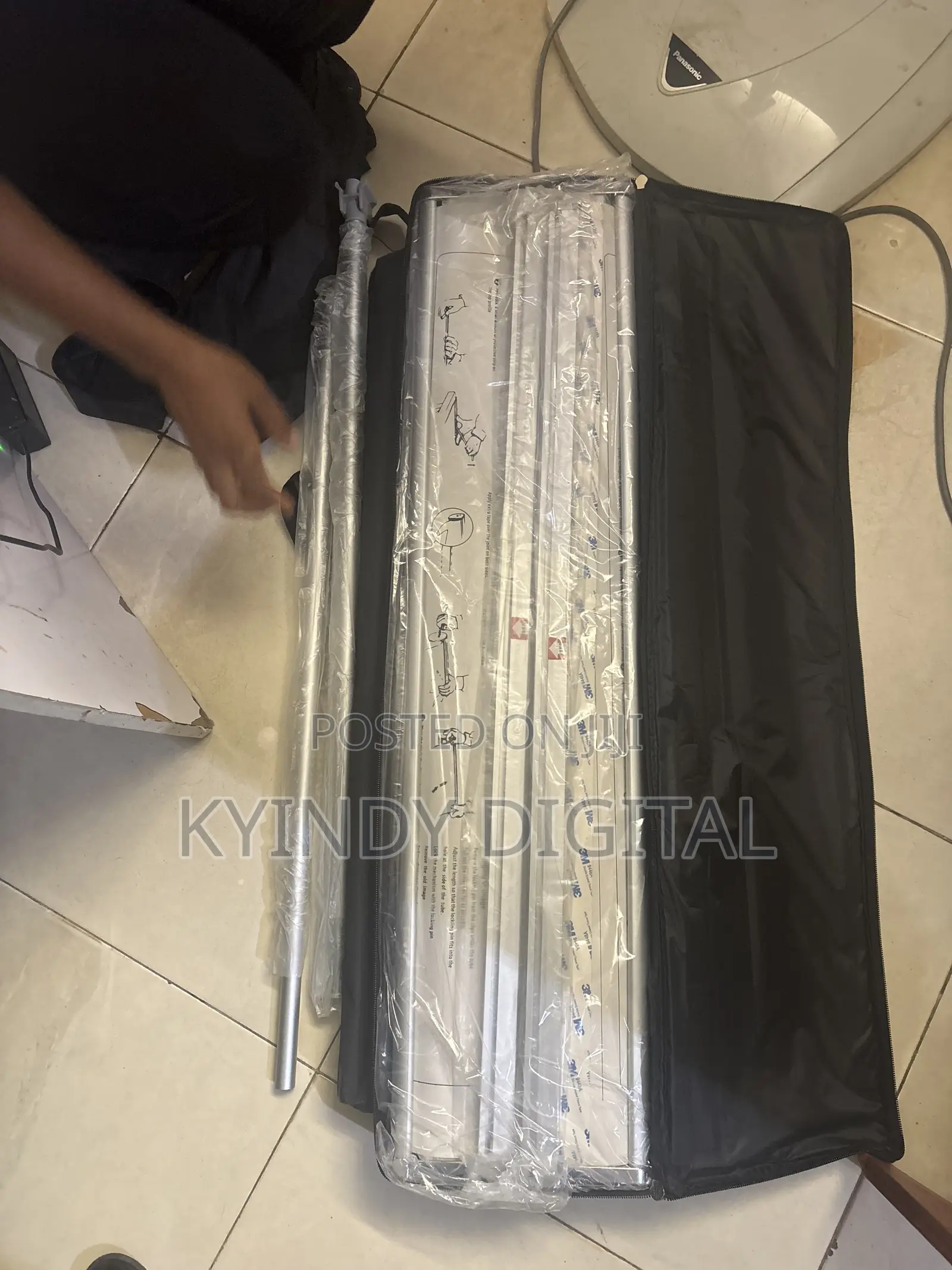 Double Sided Rollup Flatbase Stand for Indoor Use