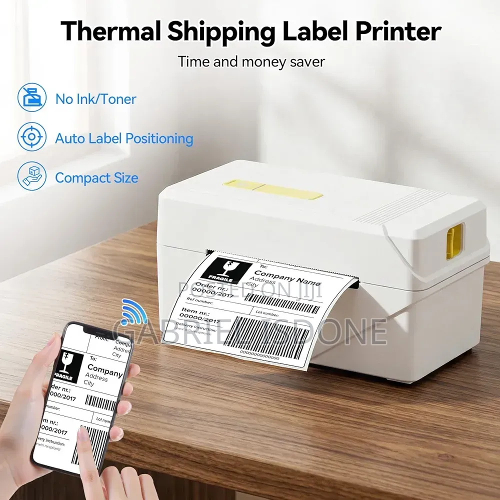 Label Printer, Wireless 4x6 Shipping Label Printer for Business