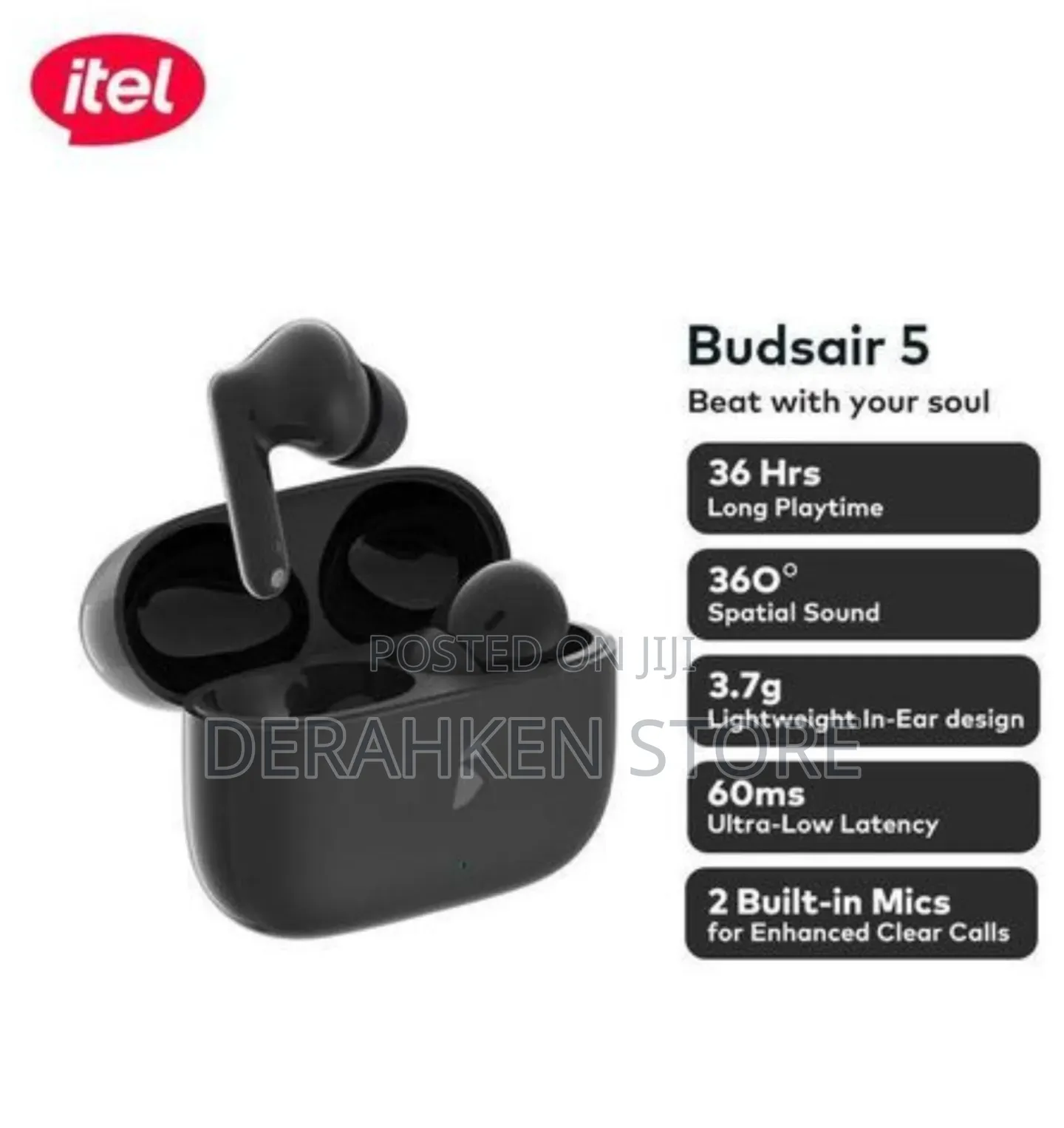 Itel Buds 5 Premium Wireless Earbuds With Anc